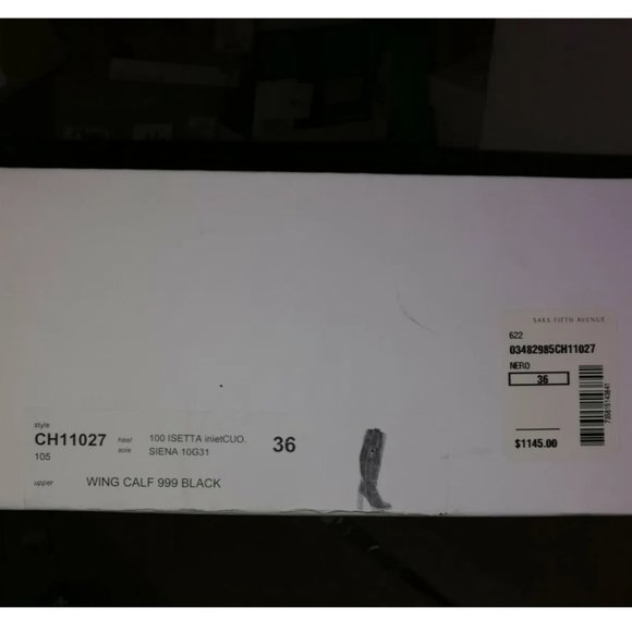 New CHLOE 36 Black Distressed Leather Knee-High Chunky Heel Boots - Picture 6 of 10